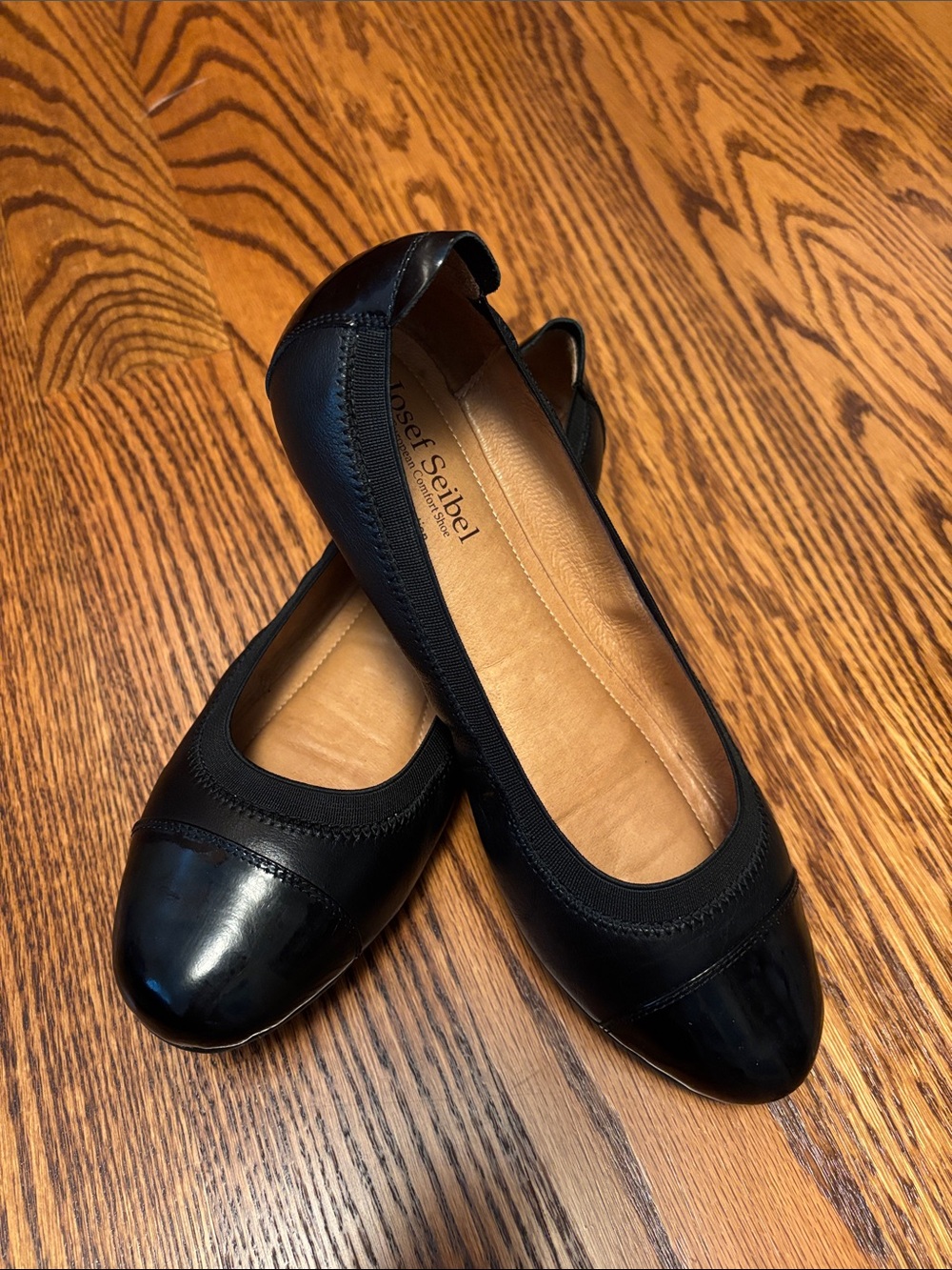 Josef Seibel Pippa 07 Black Patent EU 39 US 8-8.5
